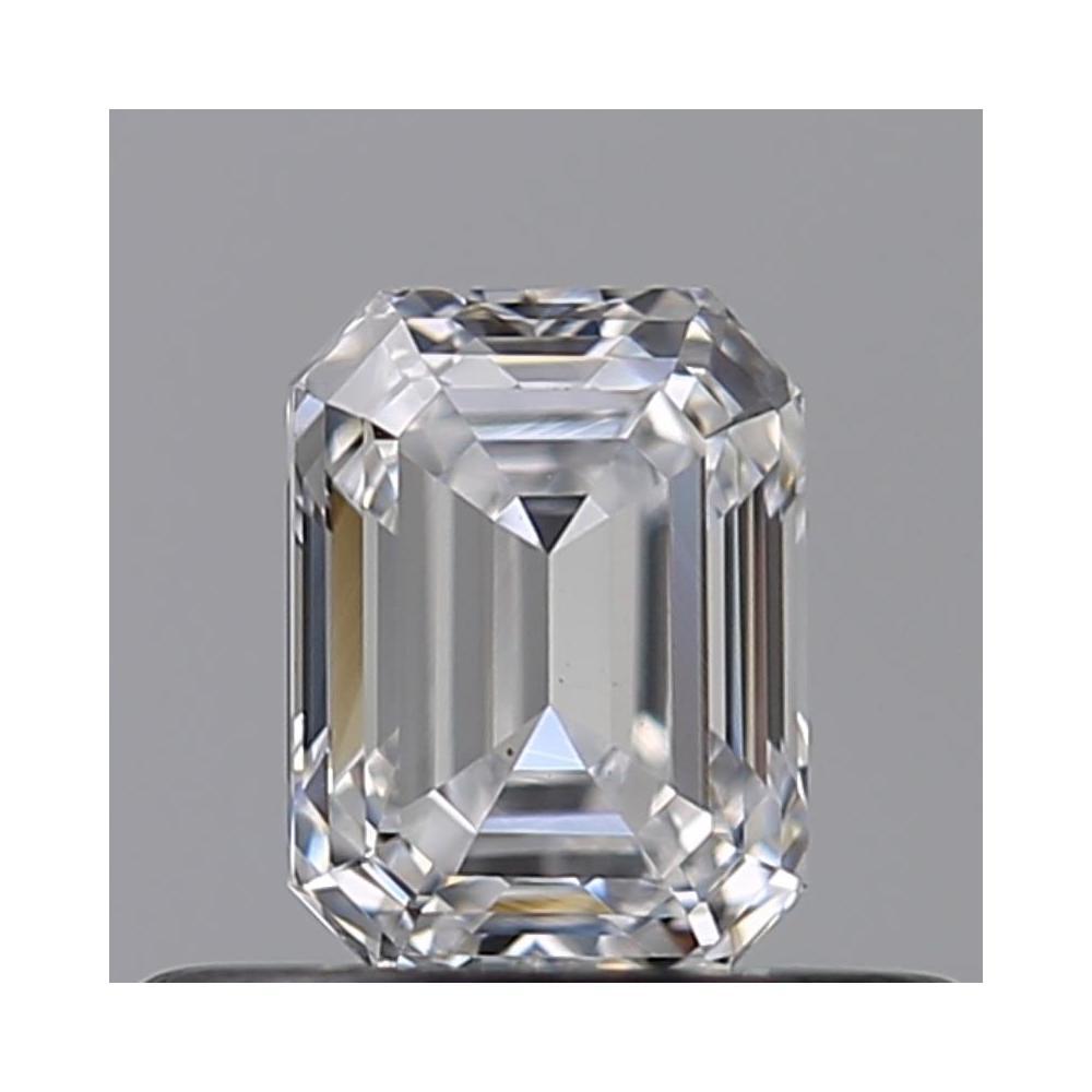 0.40 Carat Emerald Loose Diamond, D, VS2, Ideal, GIA Certified | Thumbnail