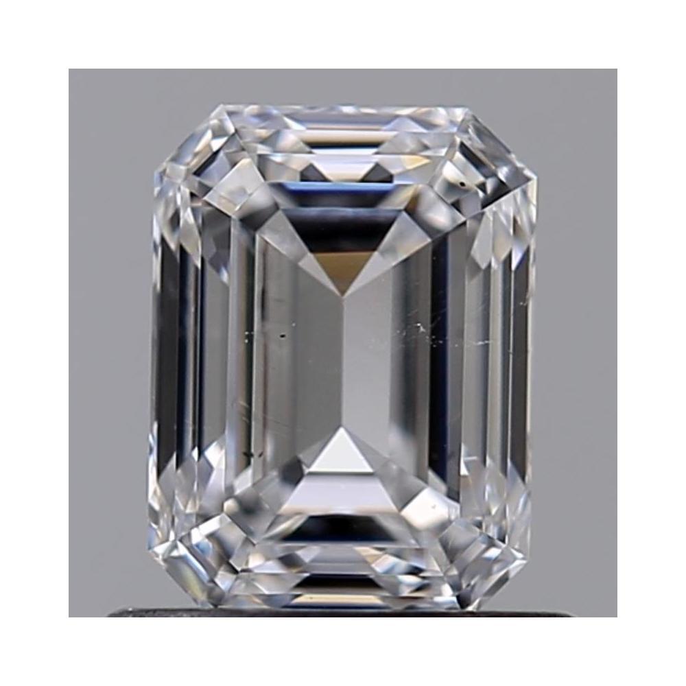 0.82 Carat Emerald Loose Diamond, D, SI1, Ideal, GIA Certified | Thumbnail