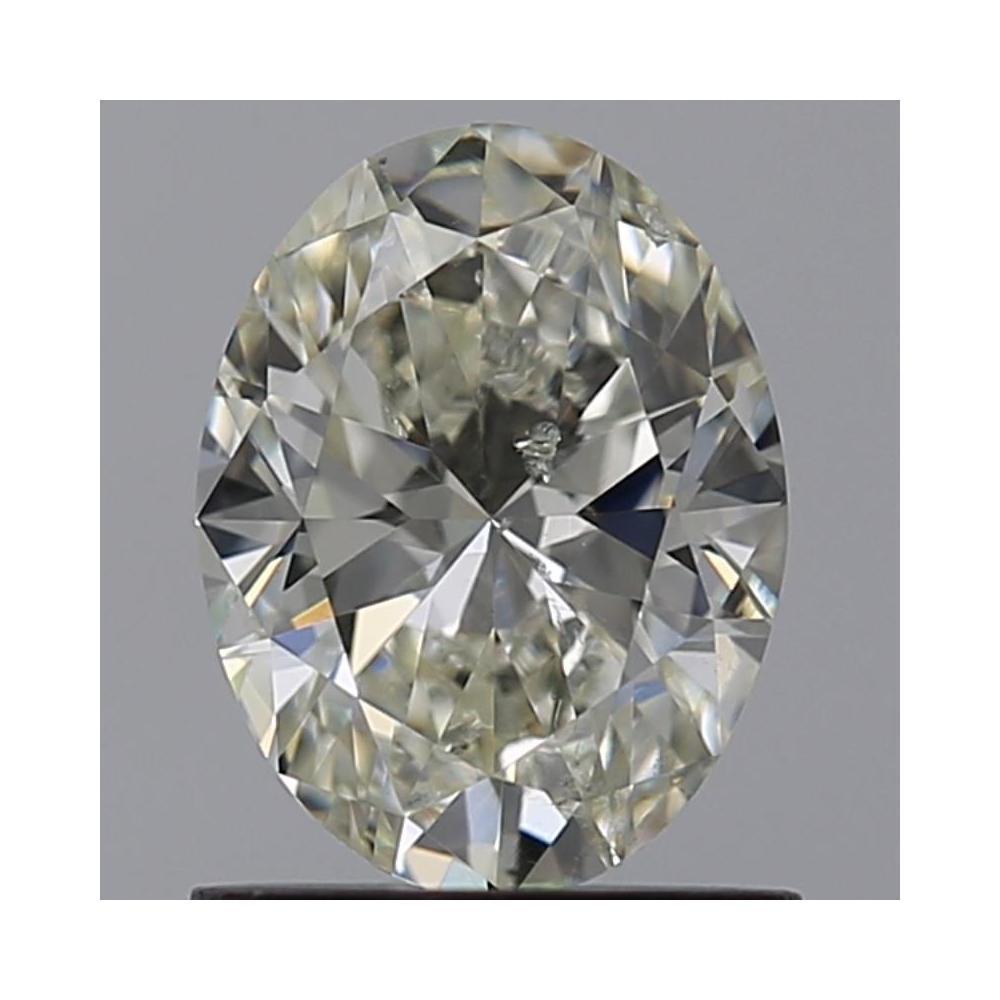 1.00 Carat Oval Loose Diamond, L, SI2, Ideal, GIA Certified