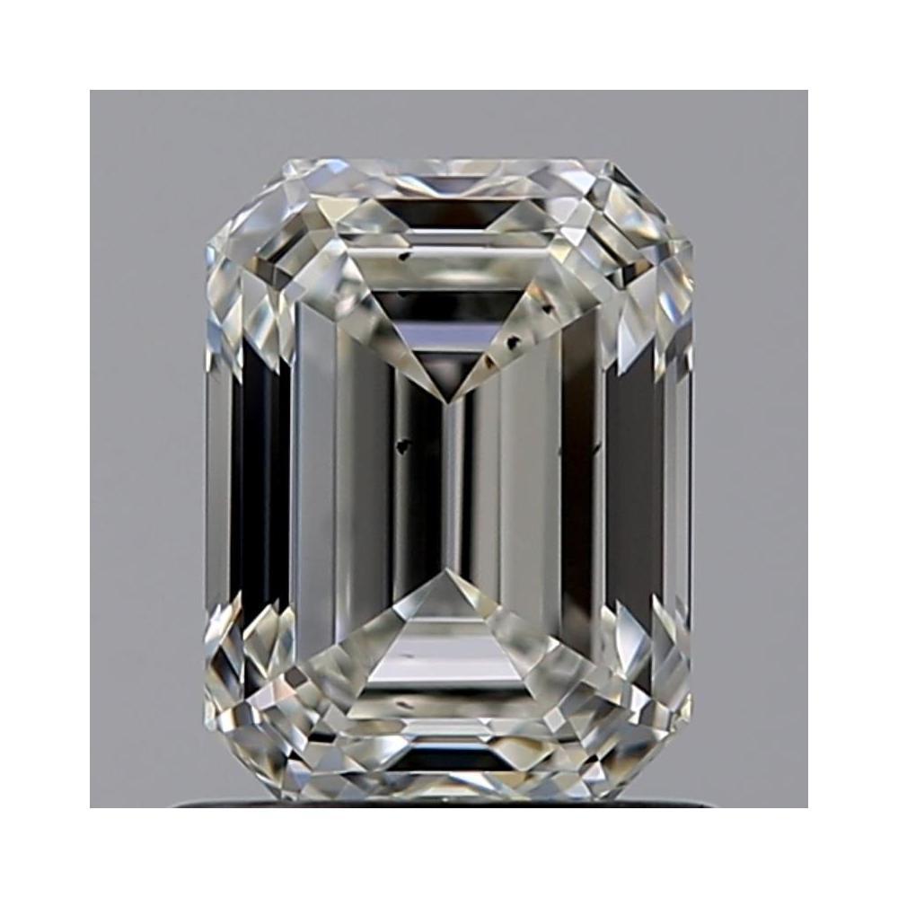 1.00 Carat Emerald Loose Diamond, H, SI1, Ideal, GIA Certified | Thumbnail