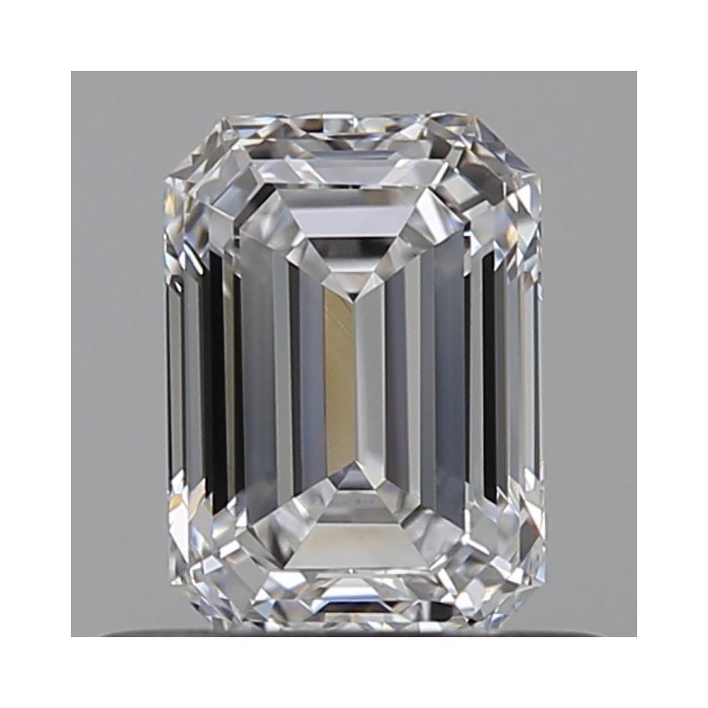 0.55 Carat Emerald Loose Diamond, D, VVS1, Ideal, GIA Certified | Thumbnail