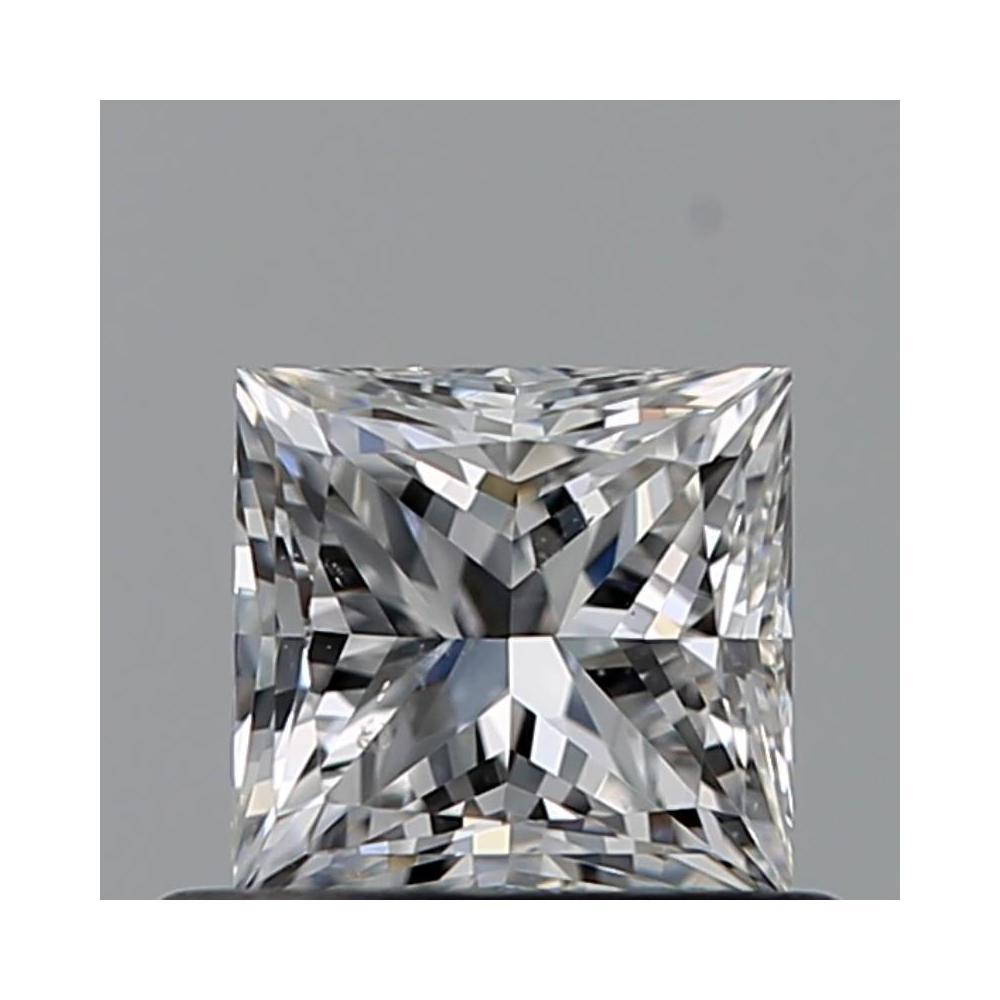 0.53 Carat Princess Loose Diamond, E, SI1, Excellent, GIA Certified | Thumbnail