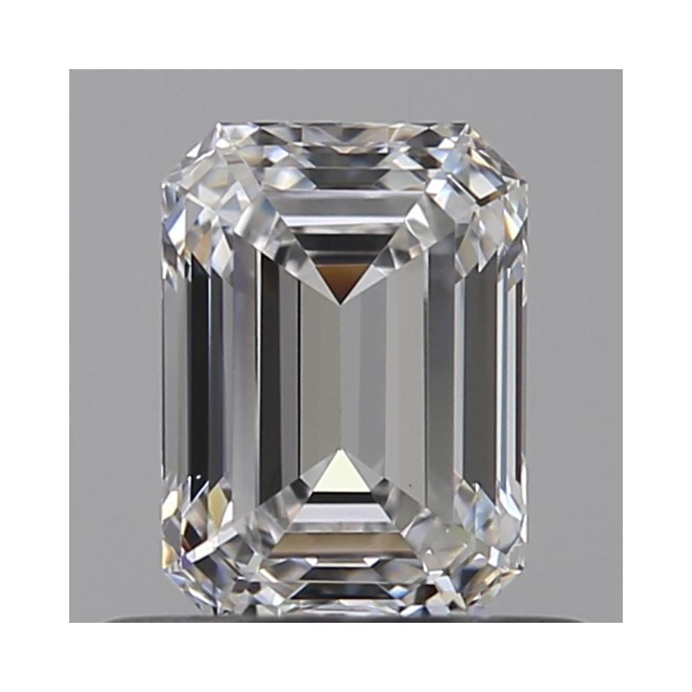 0.57 Carat Emerald Loose Diamond, D, VVS2, Super Ideal, GIA Certified | Thumbnail