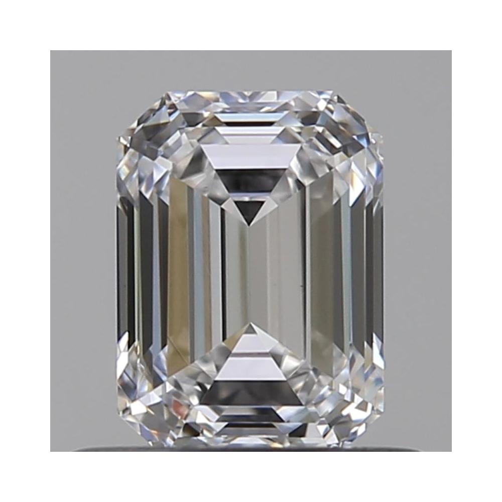 0.59 Carat Emerald Loose Diamond, D, VS1, Ideal, GIA Certified | Thumbnail