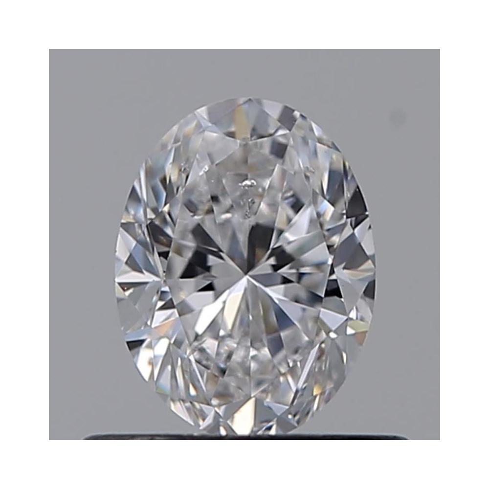 0.50 Carat Oval Loose Diamond, D, SI1, Excellent, GIA Certified | Thumbnail