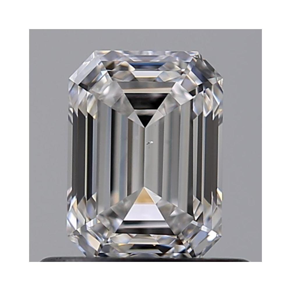 0.61 Carat Emerald Loose Diamond, F, VS2, Ideal, GIA Certified