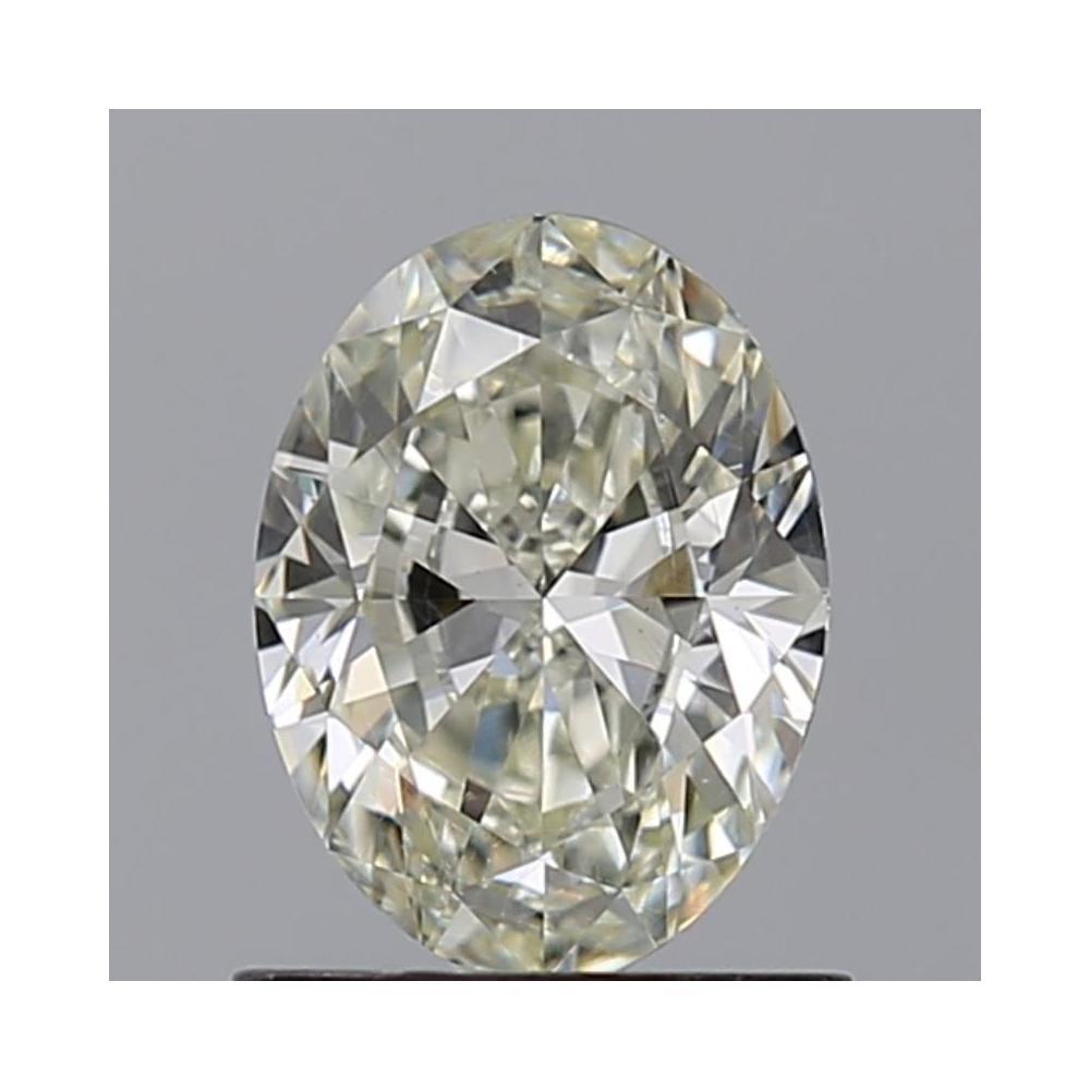 0.90 Carat Oval Loose Diamond, K, SI1, Ideal, GIA Certified | Thumbnail