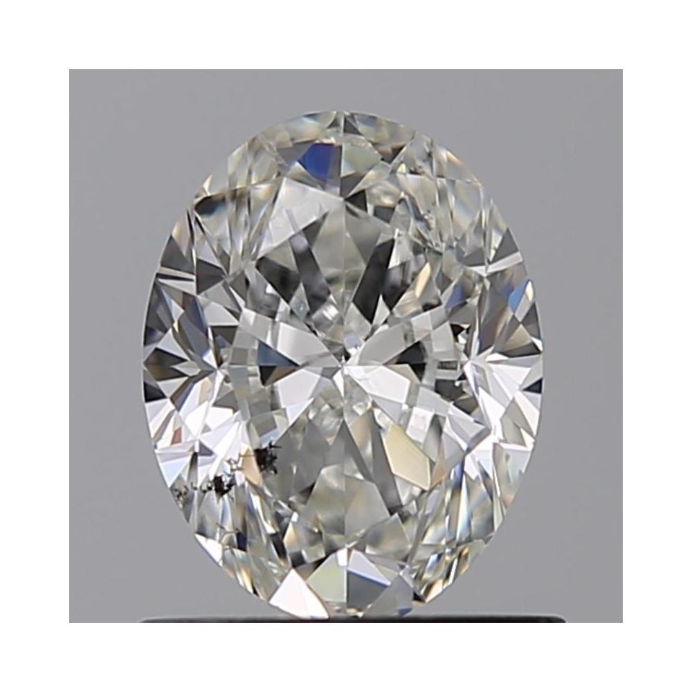 1.01 Carat Oval Loose Diamond, H, SI2, Ideal, GIA Certified | Thumbnail