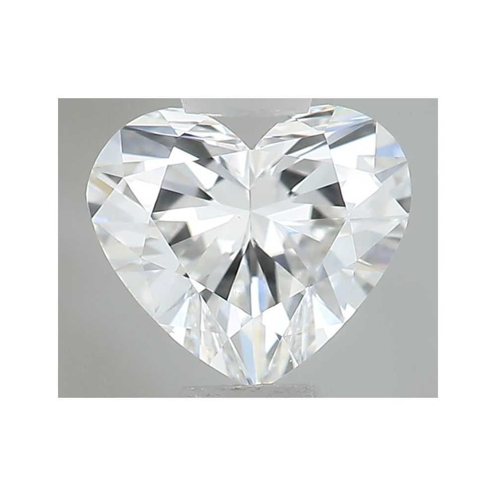 0.42 Carat Heart Loose Diamond, F, VS2, Super Ideal, GIA Certified | Thumbnail