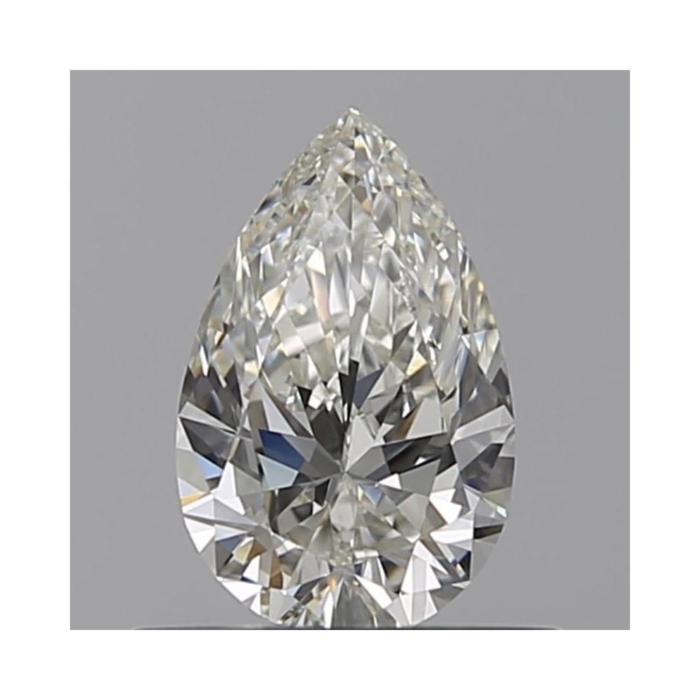0.53 Carat Pear Loose Diamond, I, IF, Ideal, GIA Certified | Thumbnail