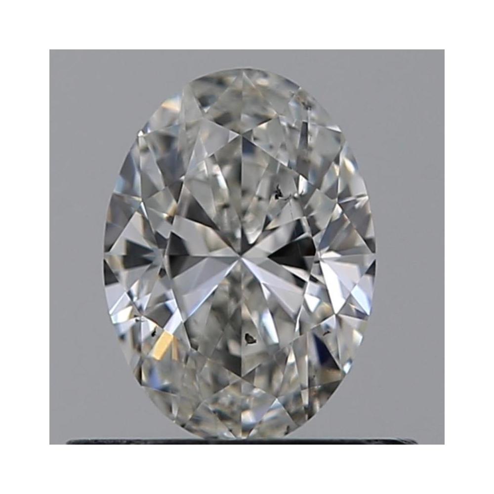 0.51 Carat Oval Loose Diamond, H, SI1, Super Ideal, GIA Certified