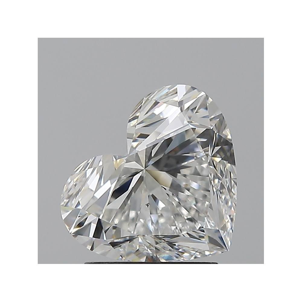 2.01 Carat Heart Loose Diamond, E, VS2, Super Ideal, GIA Certified