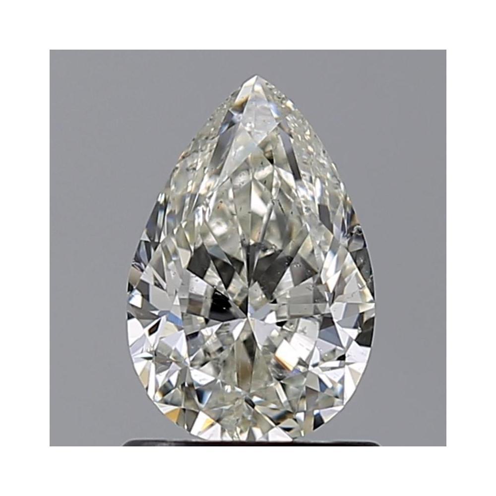 1.00 Carat Pear Loose Diamond, J, SI2, Ideal, GIA Certified | Thumbnail