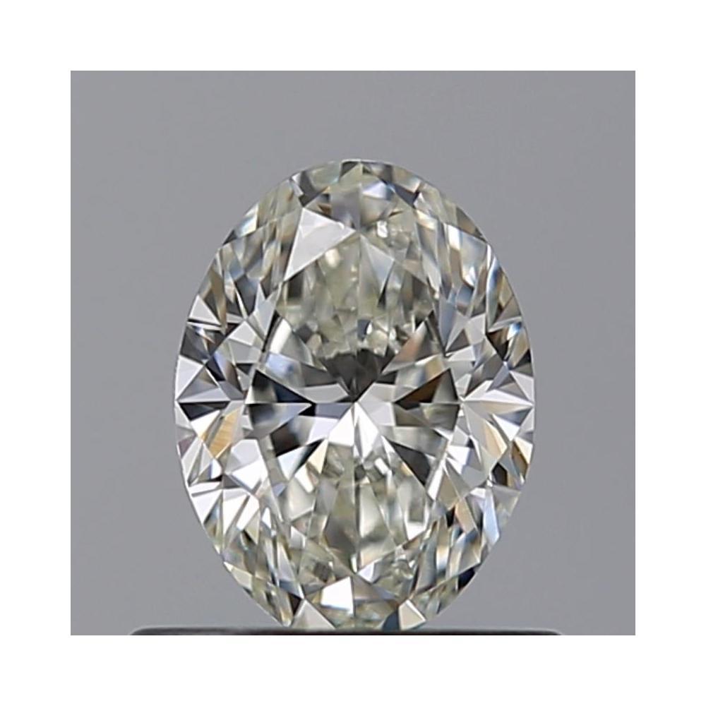 0.54 Carat Oval Loose Diamond, I, VVS2, Ideal, GIA Certified
