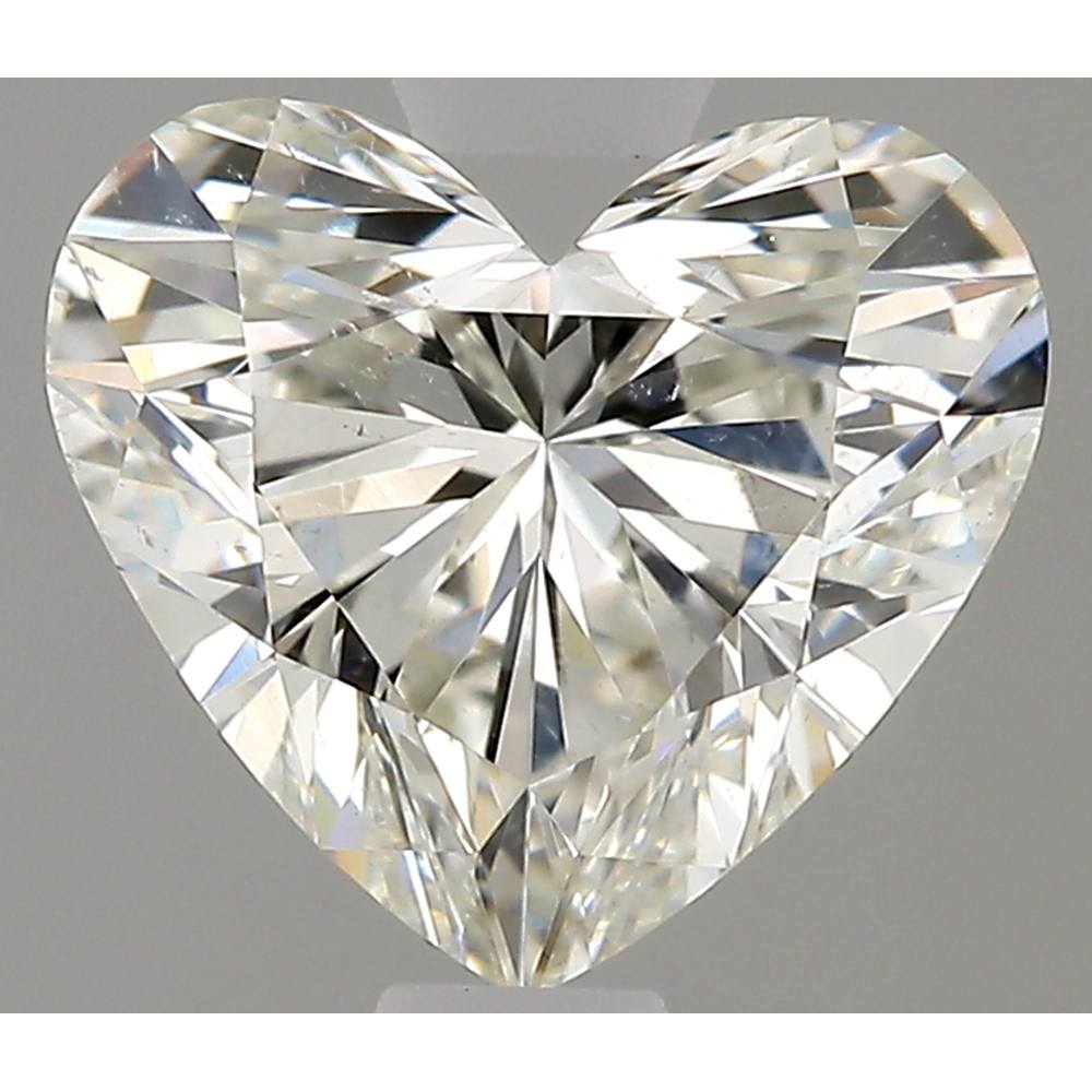 0.91 Carat Heart Loose Diamond, J, SI1, Super Ideal, GIA Certified | Thumbnail