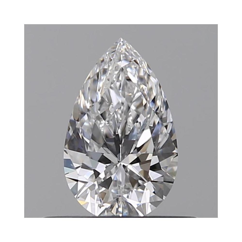 0.50 Carat Pear Loose Diamond, D, IF, Ideal, GIA Certified