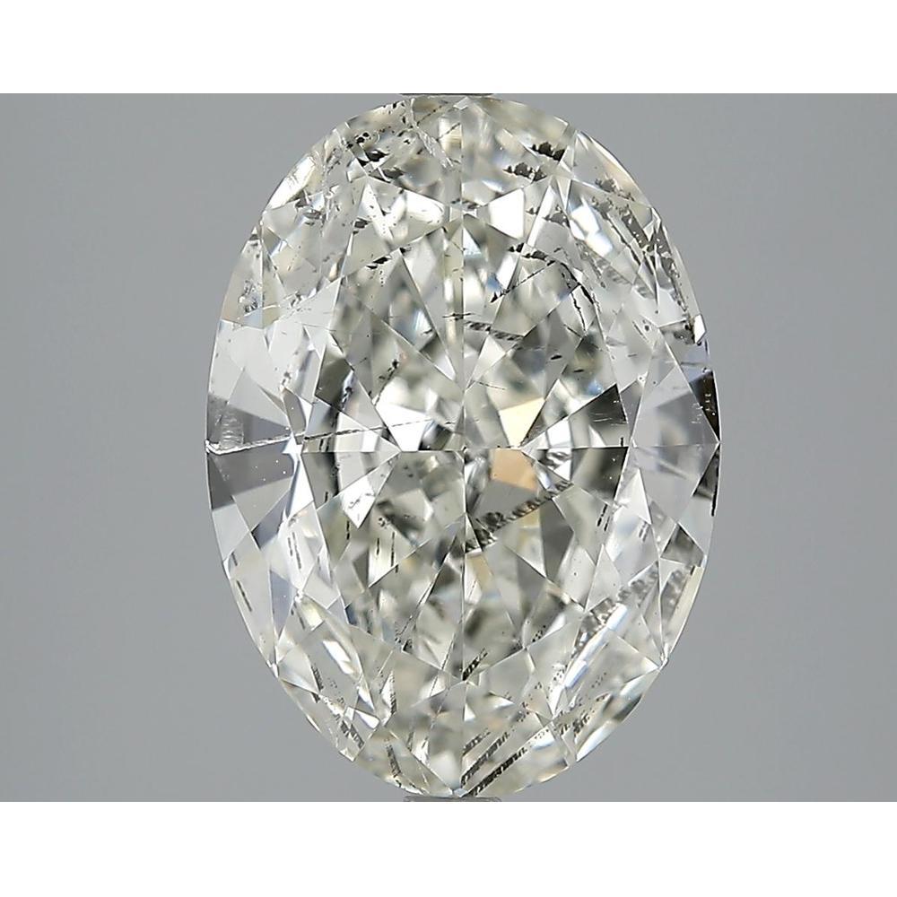 4.03 Carat Oval Loose Diamond, J, SI2, Excellent, HRD Certified