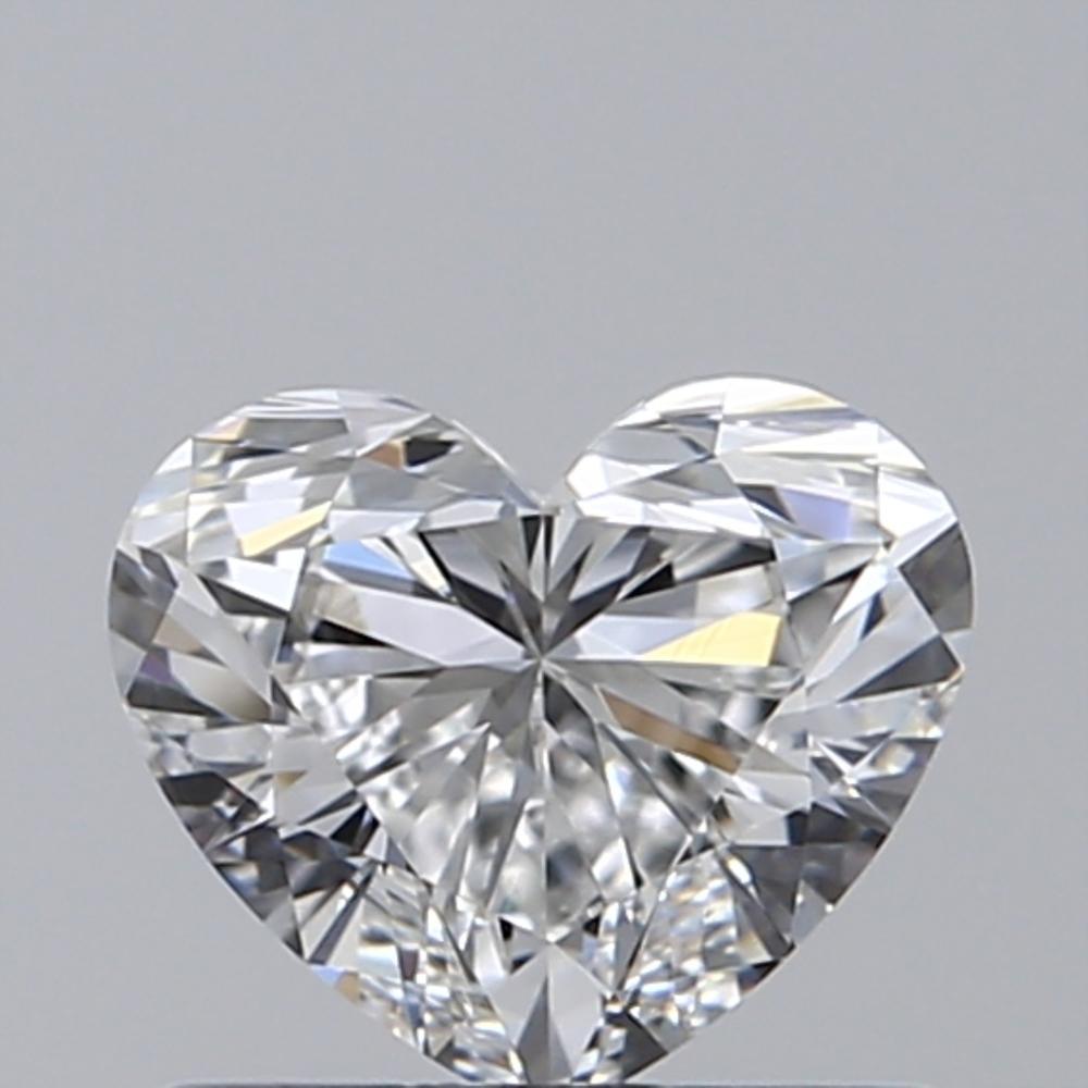 0.61 Carat Heart Loose Diamond, F, VVS1, Super Ideal, GIA Certified