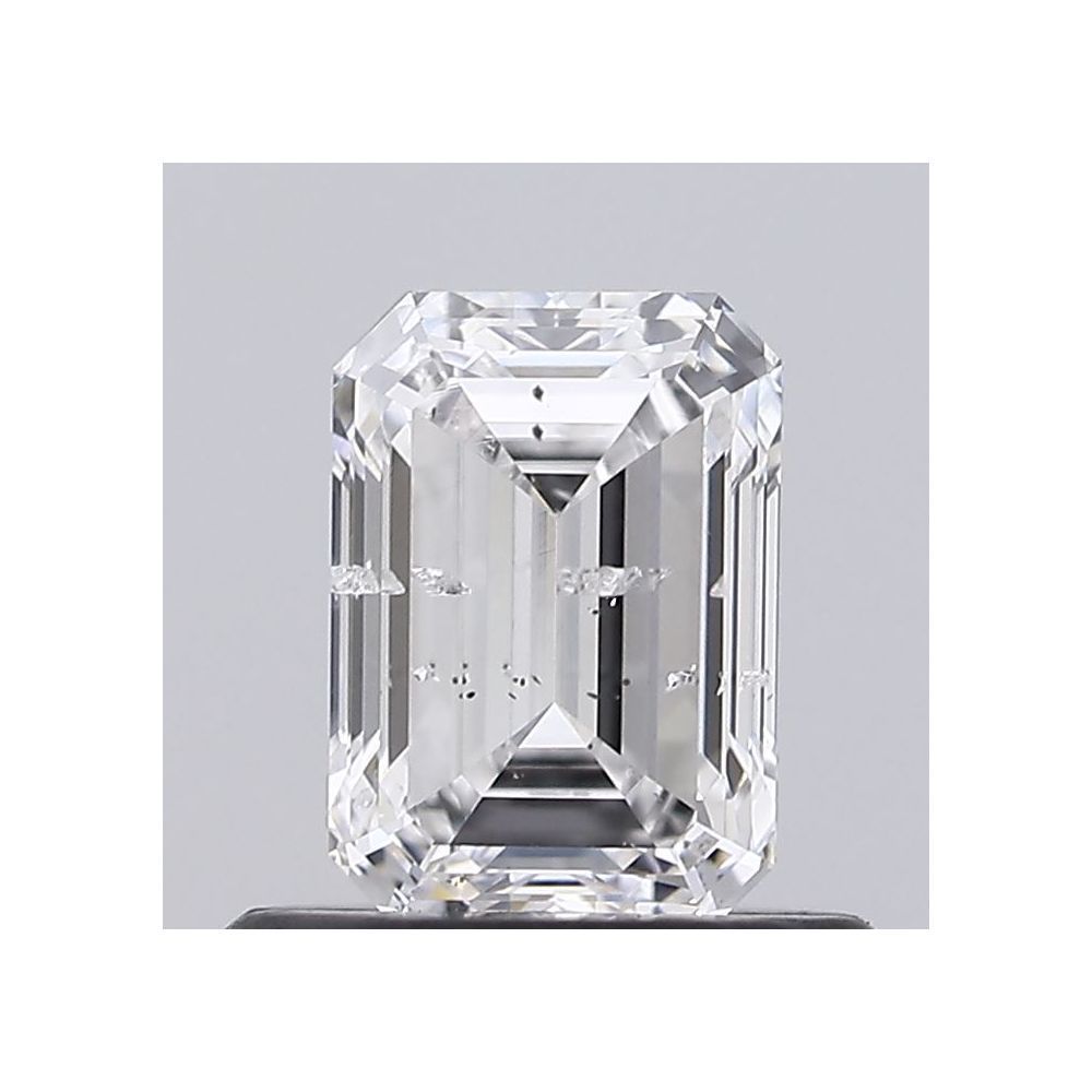 0.60 Carat Emerald Loose Diamond, E, I2, Ideal, GIA Certified | Thumbnail