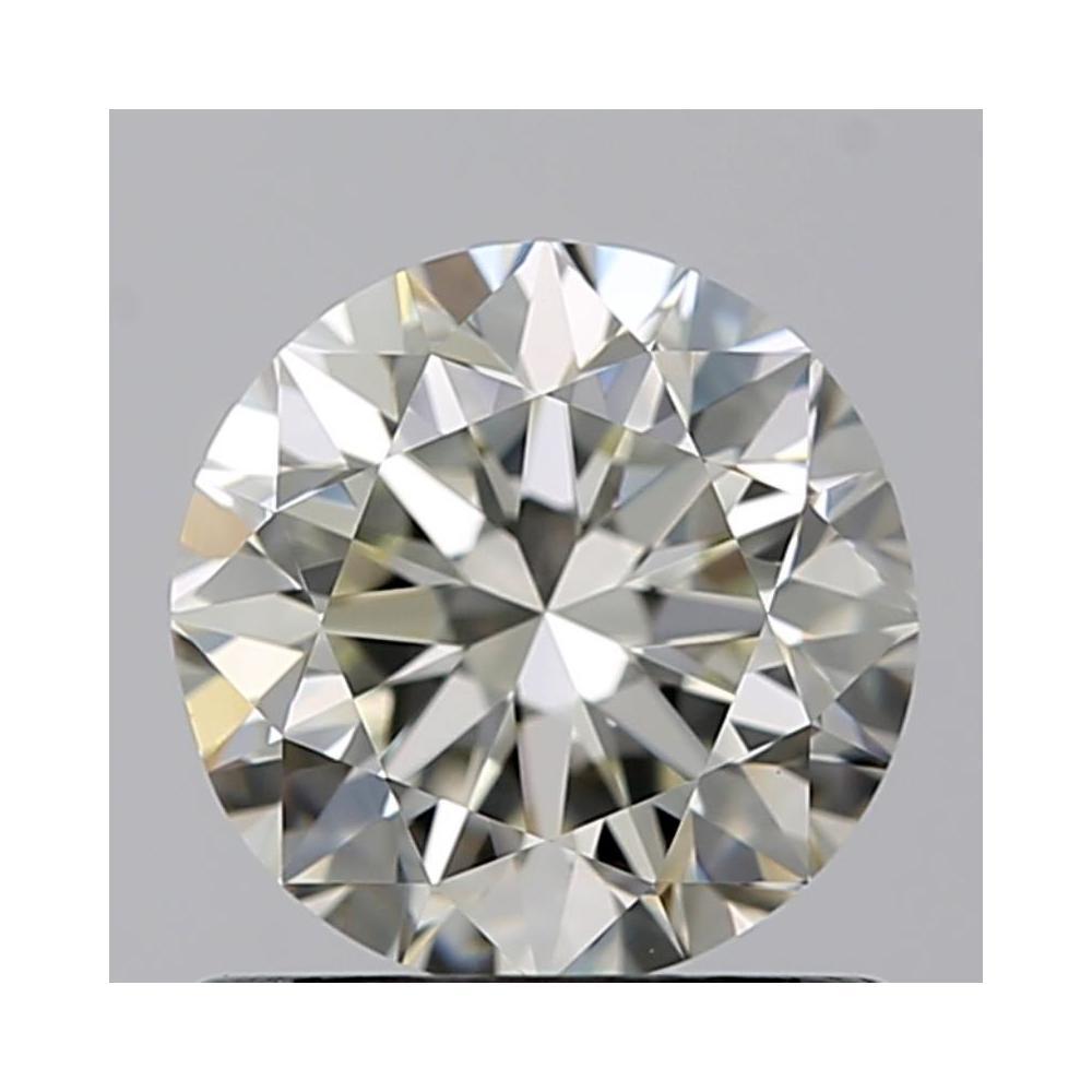 0.90 Carat Round Loose Diamond, K, VVS2, Very Good, GIA Certified