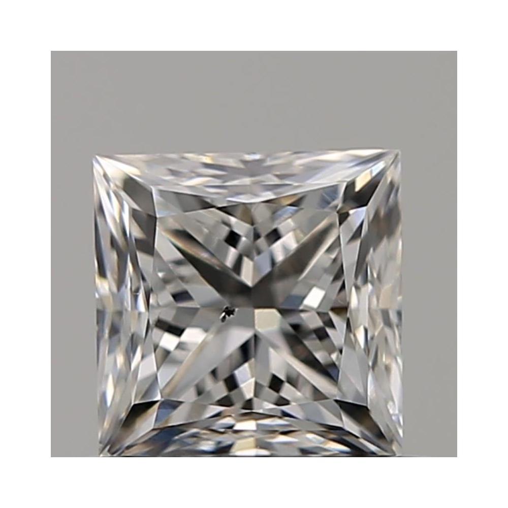0.51 Carat Princess Loose Diamond, F, SI1, Good, GIA Certified