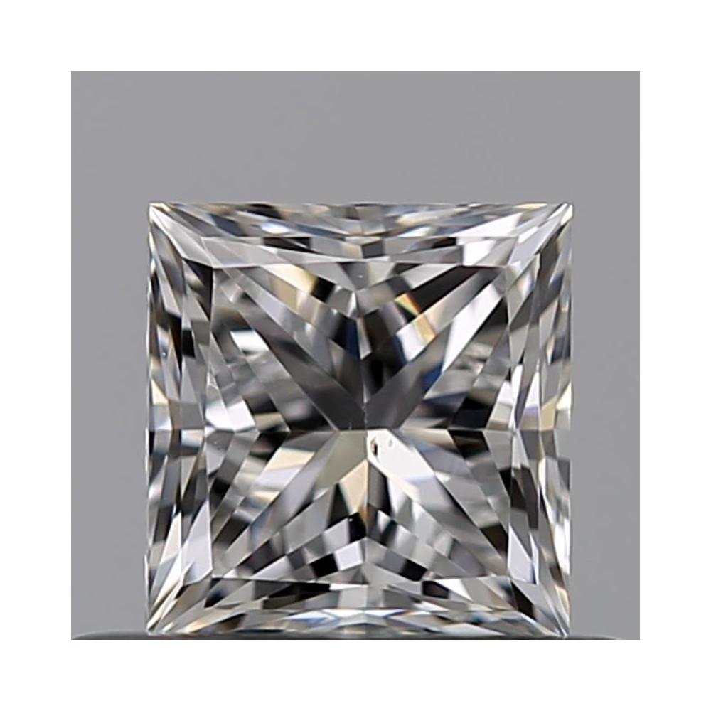 0.50 Carat Princess Loose Diamond, F, SI1, Very Good, GIA Certified | Thumbnail