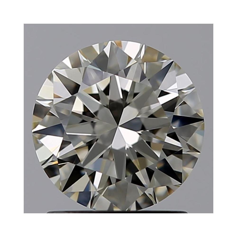 1.10 Carat Round Loose Diamond, L, VVS2, Ideal, GIA Certified