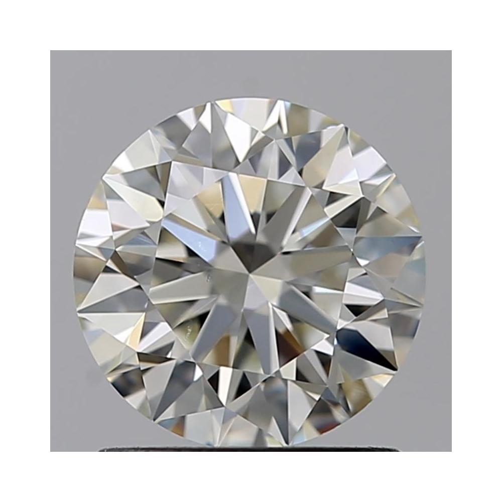1.01 Carat Round Loose Diamond, J, VVS2, Super Ideal, GIA Certified