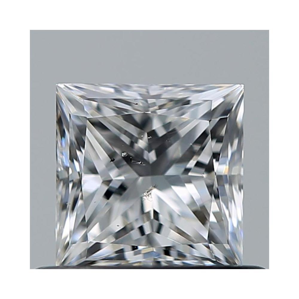 0.57 Carat Princess Loose Diamond, D, SI1, Very Good, GIA Certified