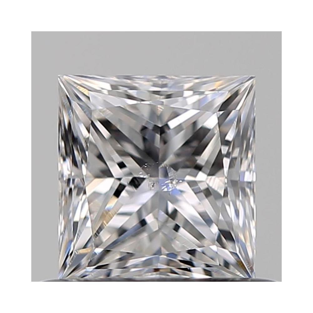 0.50 Carat Princess Loose Diamond, E, SI2, Very Good, GIA Certified