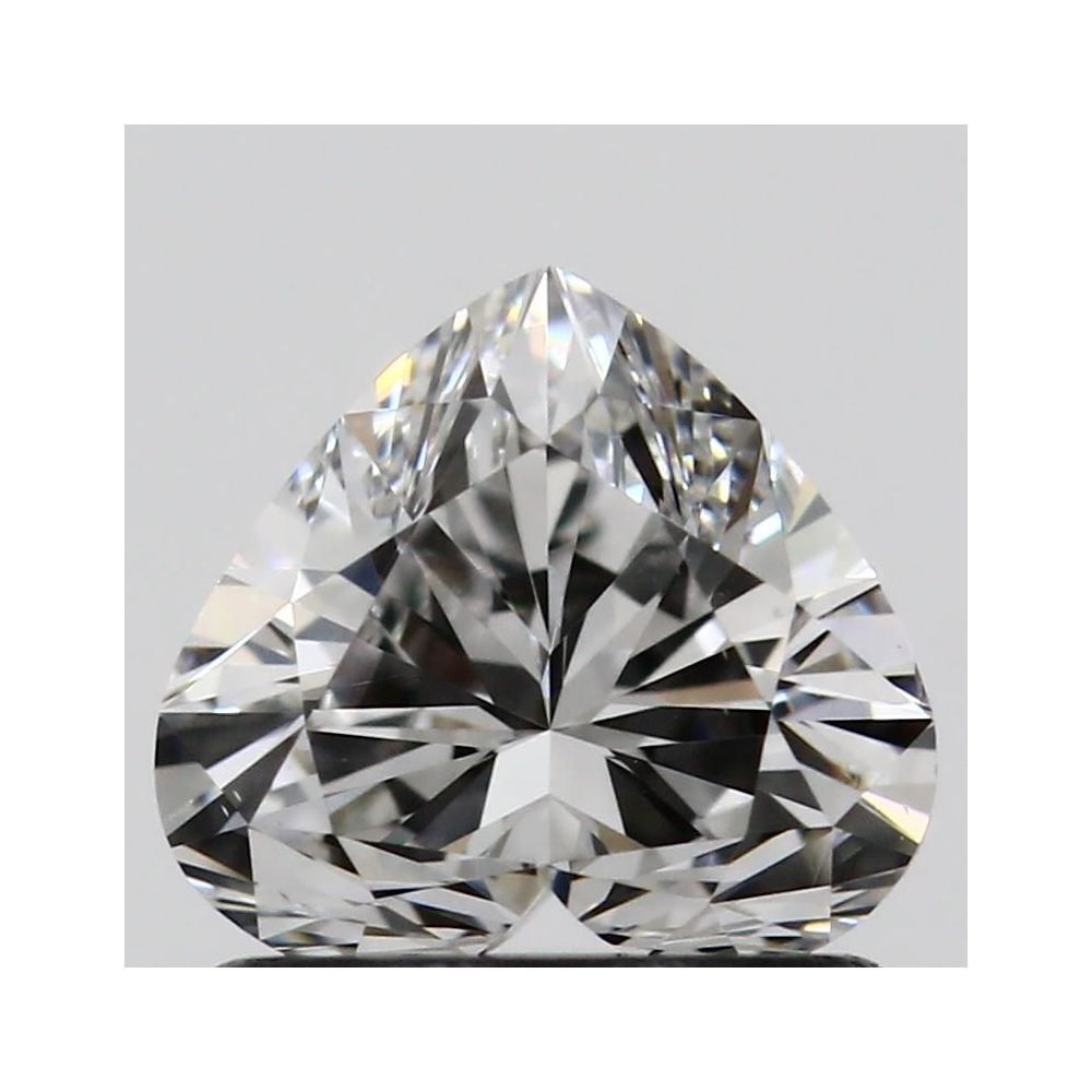 0.81 Carat Heart Loose Diamond, E, VS2, Super Ideal, GIA Certified | Thumbnail