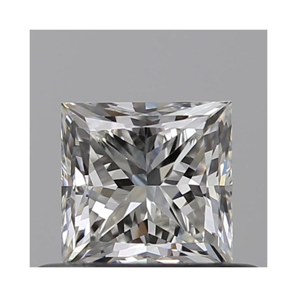 0.50 Carat Princess Loose Diamond, H, VVS1, Very Good, GIA Certified