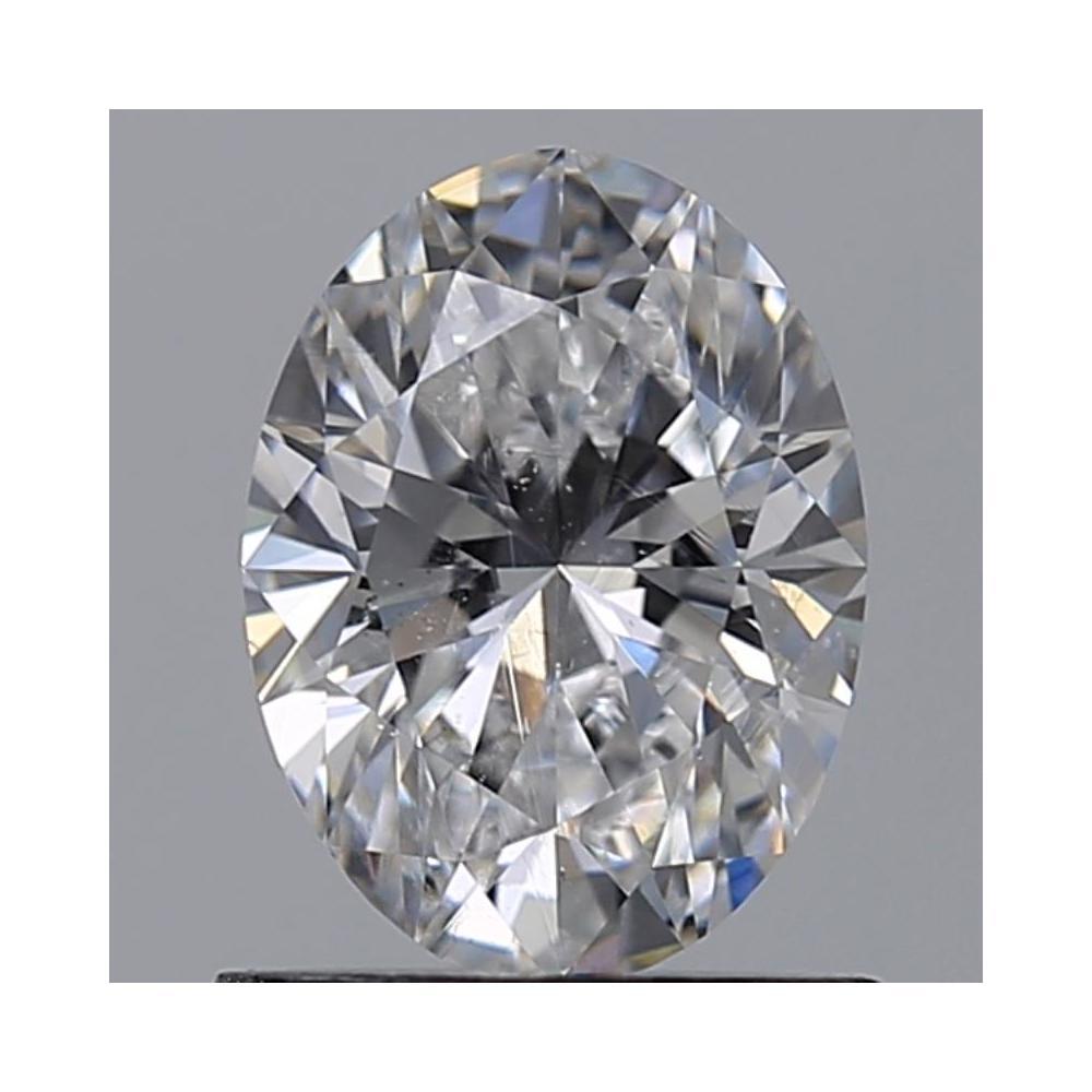 1.00 Carat Oval Loose Diamond, D, SI2, Ideal, GIA Certified | Thumbnail
