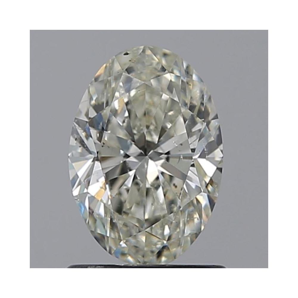 0.90 Carat Oval Loose Diamond, K, SI2, Ideal, GIA Certified