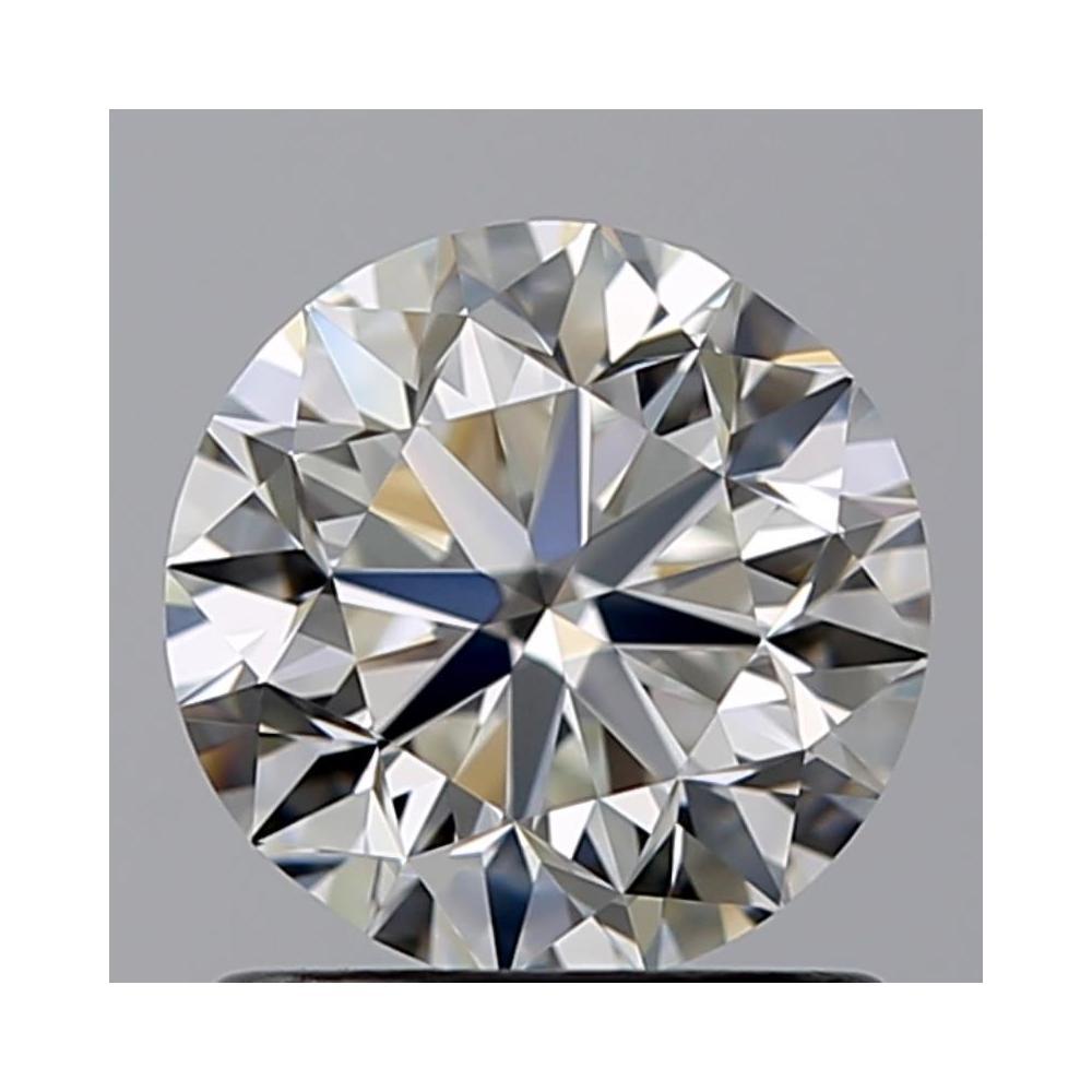 1.00 Carat Round Loose Diamond, H, VVS1, Very Good, GIA Certified