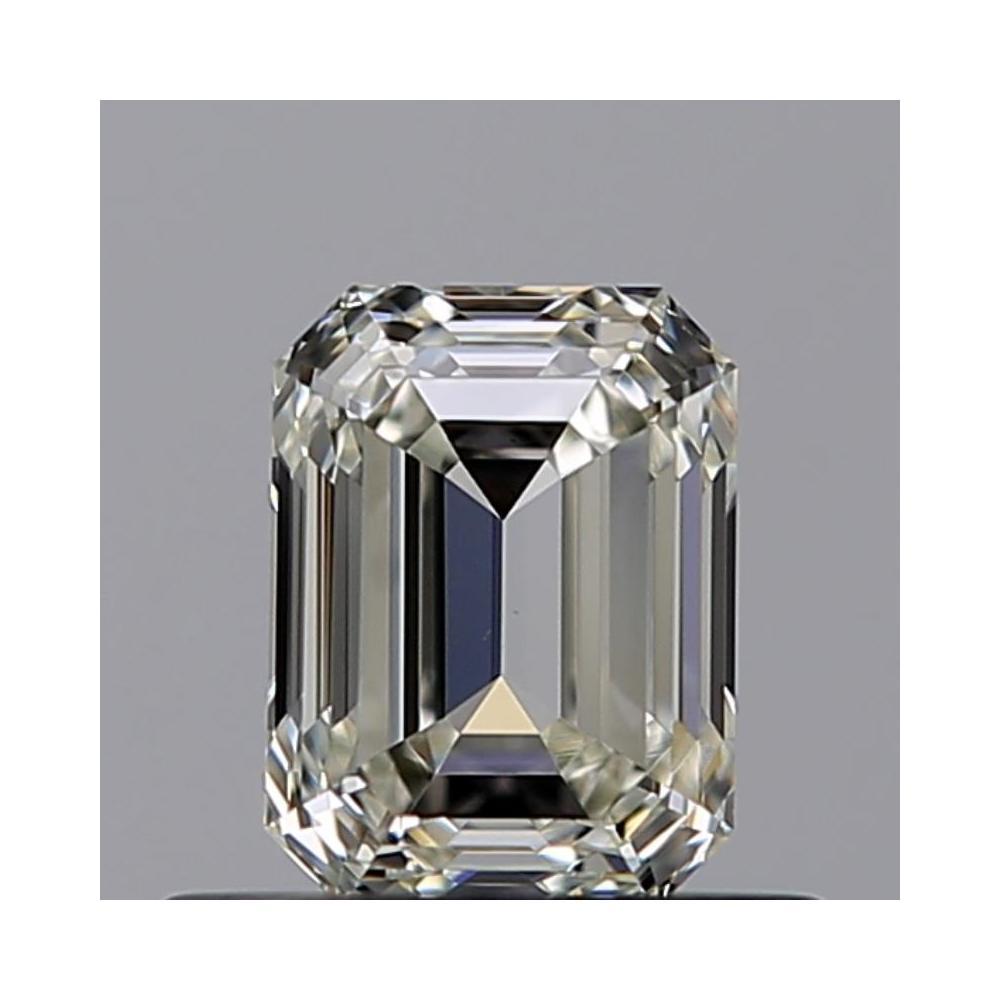 0.50 Carat Emerald Loose Diamond, K, VVS2, Excellent, GIA Certified | Thumbnail
