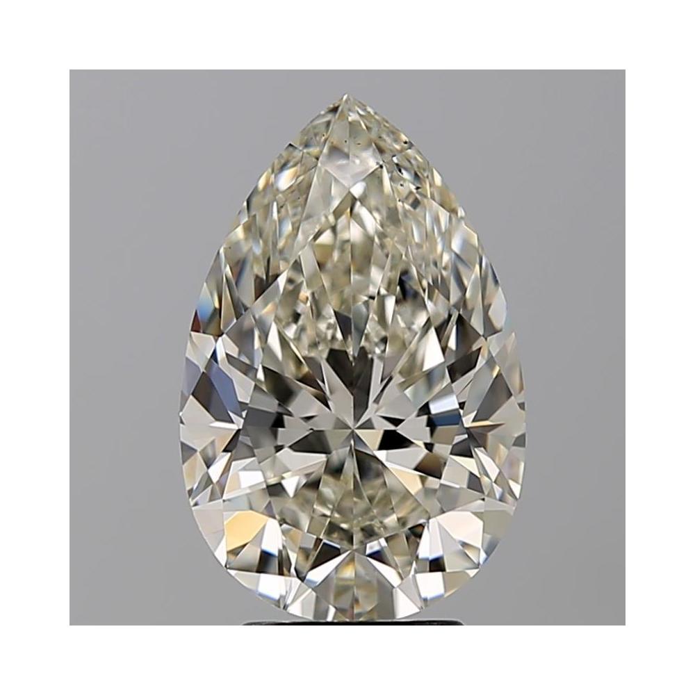 3.86 Carat Pear Loose Diamond, K, VS2, Super Ideal, GIA Certified | Thumbnail