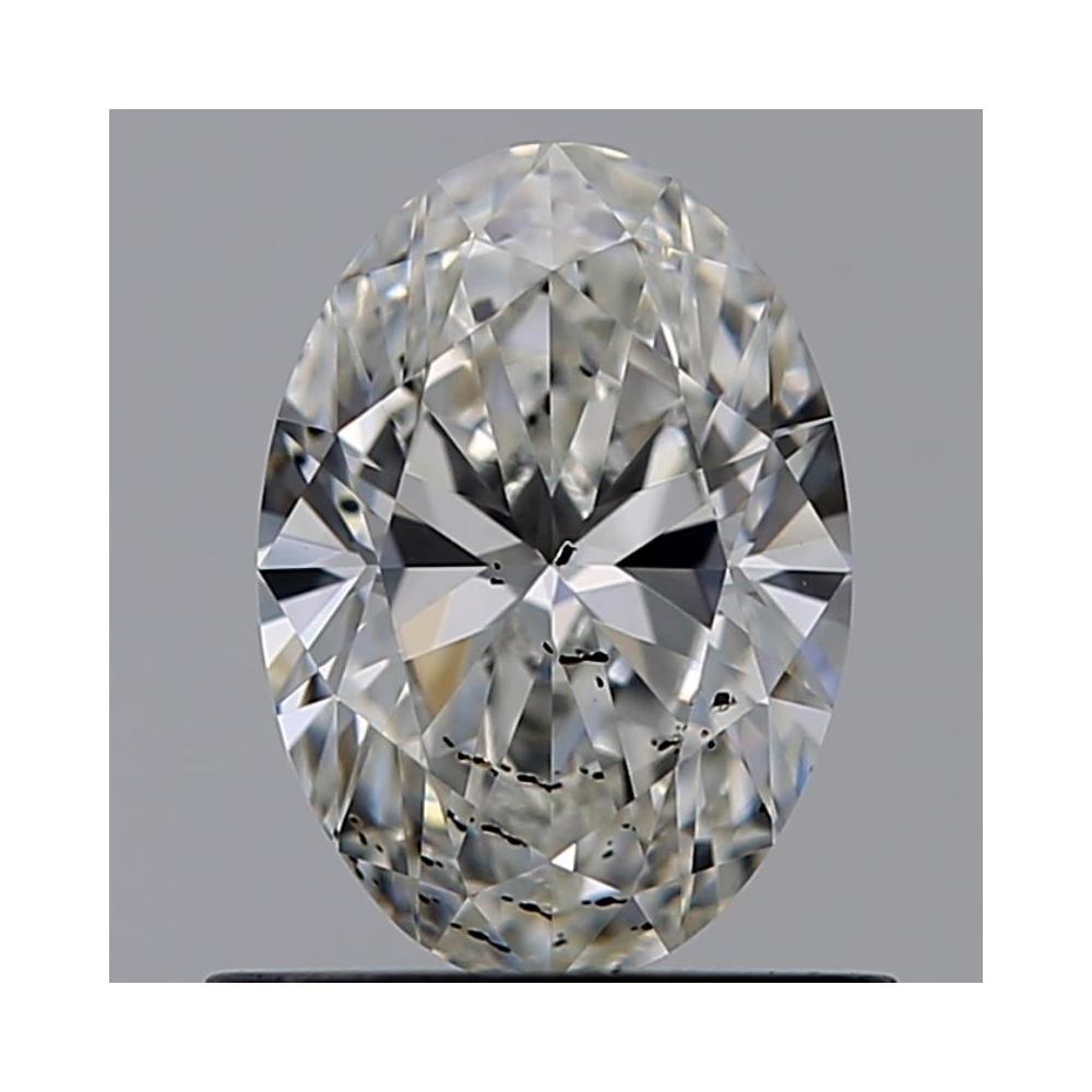0.76 Carat Oval Loose Diamond, H, SI2, Ideal, GIA Certified