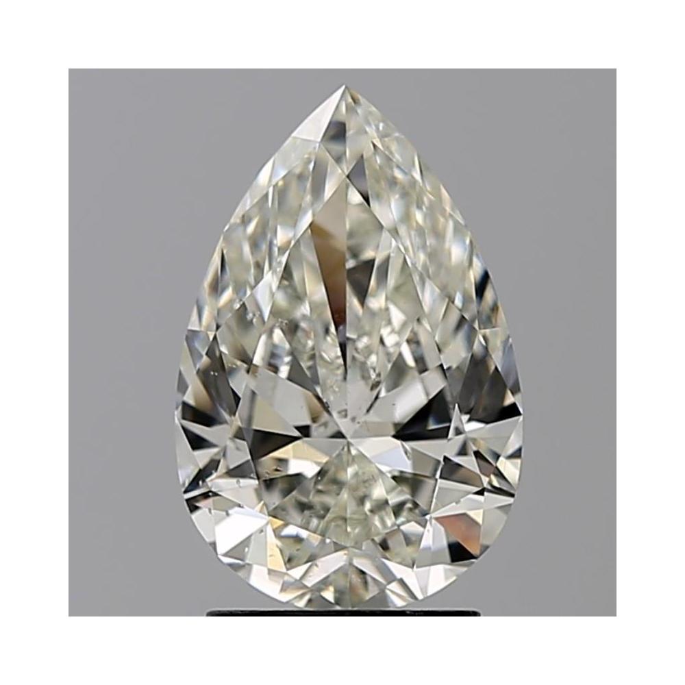 2.50 Carat Pear Loose Diamond, J, SI2, Ideal, GIA Certified | Thumbnail