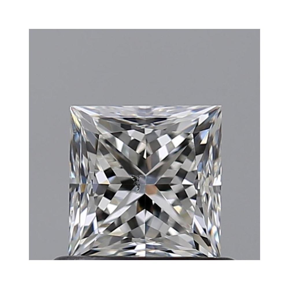 0.71 Carat Princess Loose Diamond, H, SI2, Excellent, GIA Certified | Thumbnail