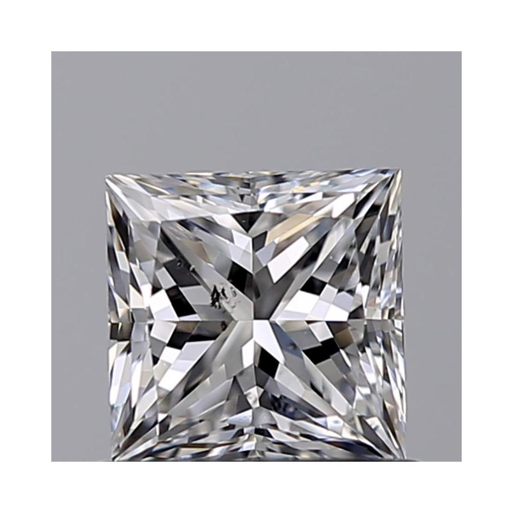 0.70 Carat Princess Loose Diamond, E, SI2, Very Good, GIA Certified | Thumbnail