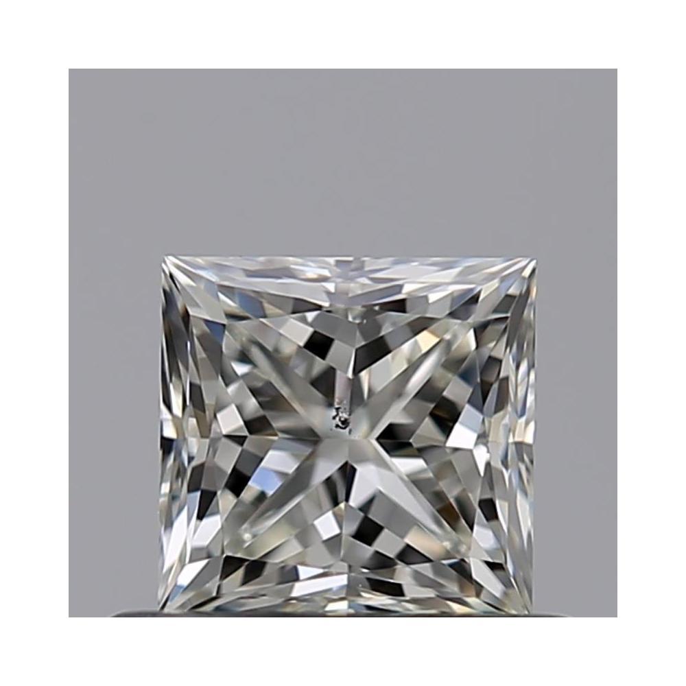 0.51 Carat Princess Loose Diamond, J, SI1, Ideal, GIA Certified