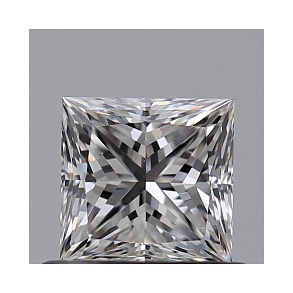 0.54 Carat Princess Loose Diamond, F, VVS2, Ideal, GIA Certified | Thumbnail