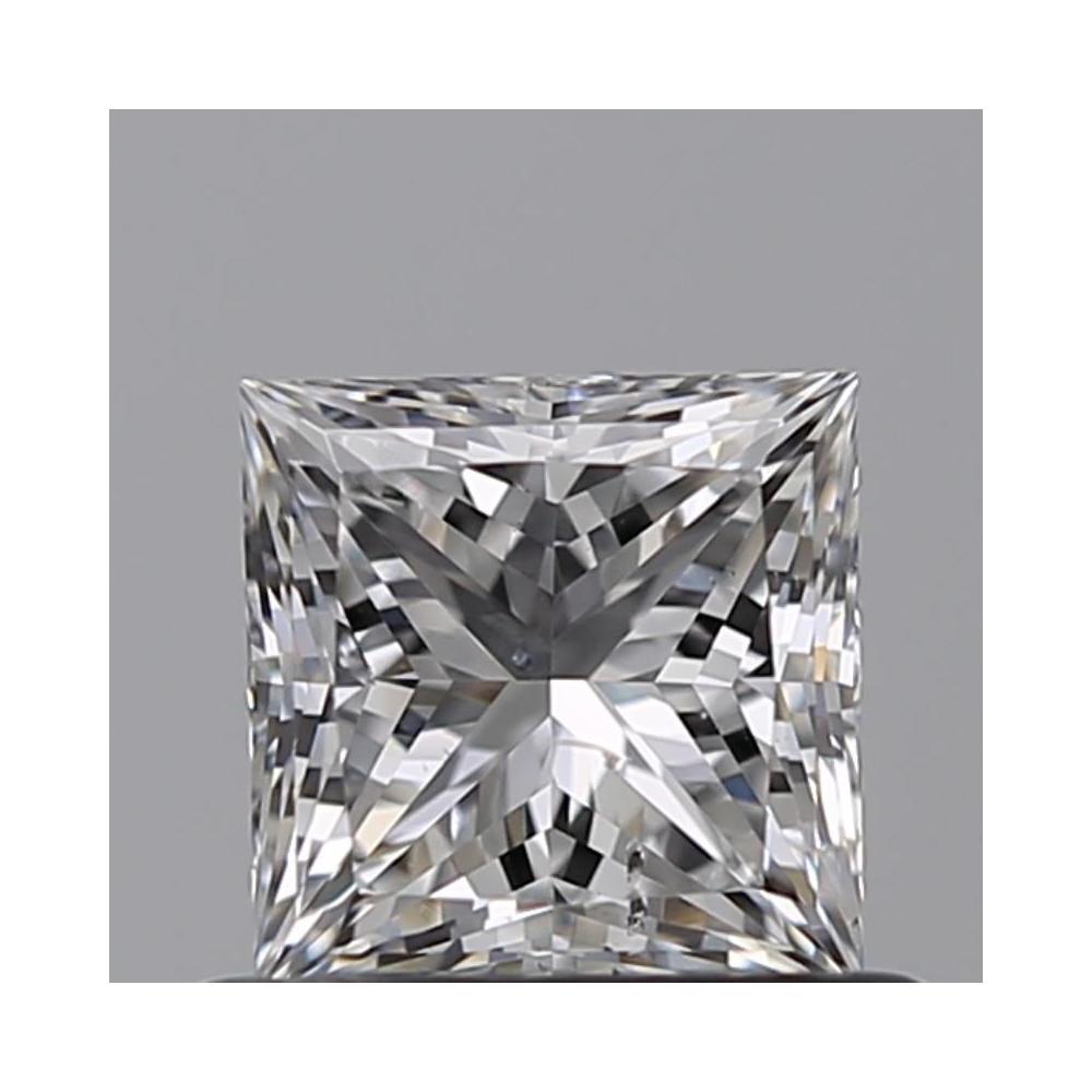 0.56 Carat Princess Loose Diamond, D, SI2, Ideal, GIA Certified | Thumbnail