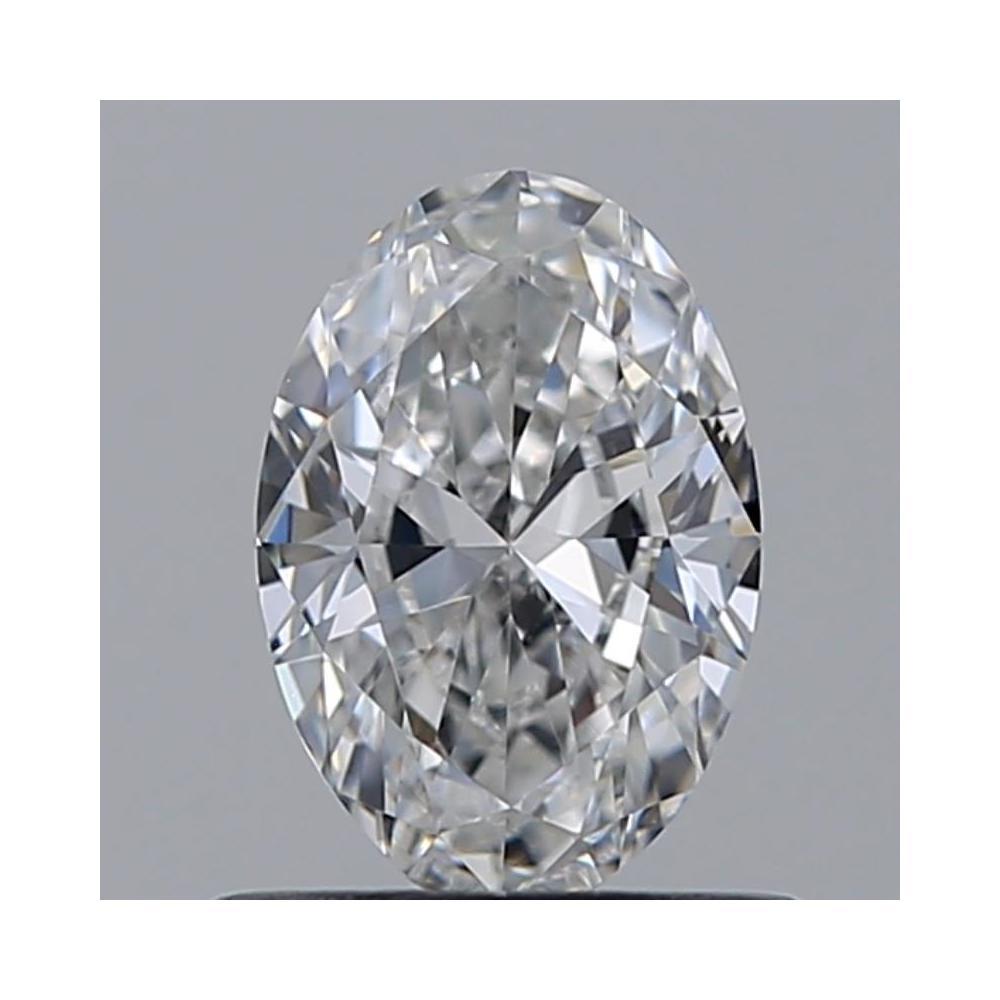 0.60 Carat Oval Loose Diamond, D, VVS2, Ideal, GIA Certified