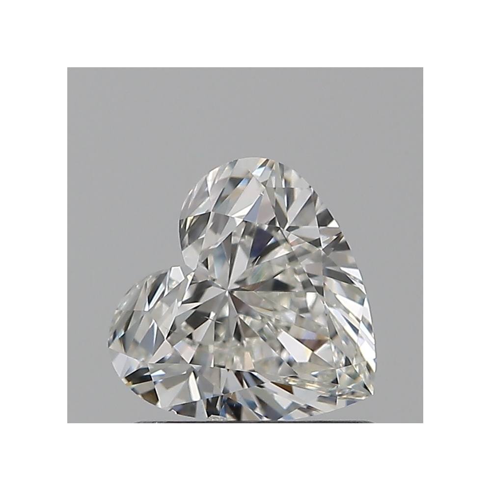 0.80 Carat Heart Loose Diamond, H, VS2, Super Ideal, GIA Certified
