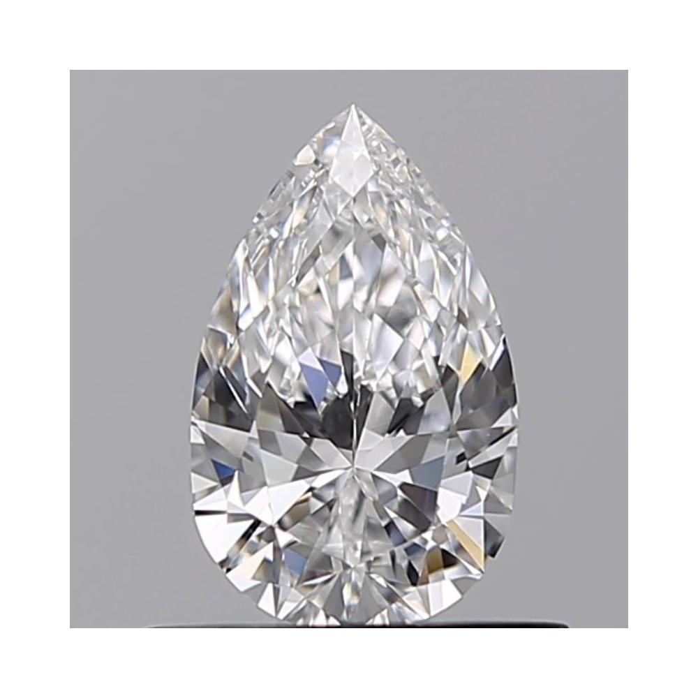 0.55 Carat Pear Loose Diamond, D, VVS2, Ideal, GIA Certified | Thumbnail