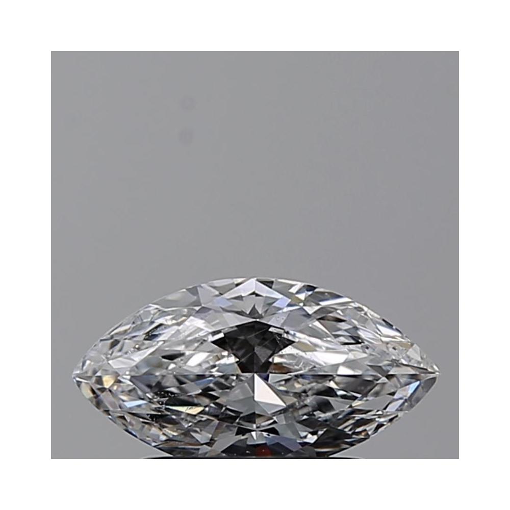 0.60 Carat Marquise Loose Diamond, D, SI2, Ideal, GIA Certified | Thumbnail