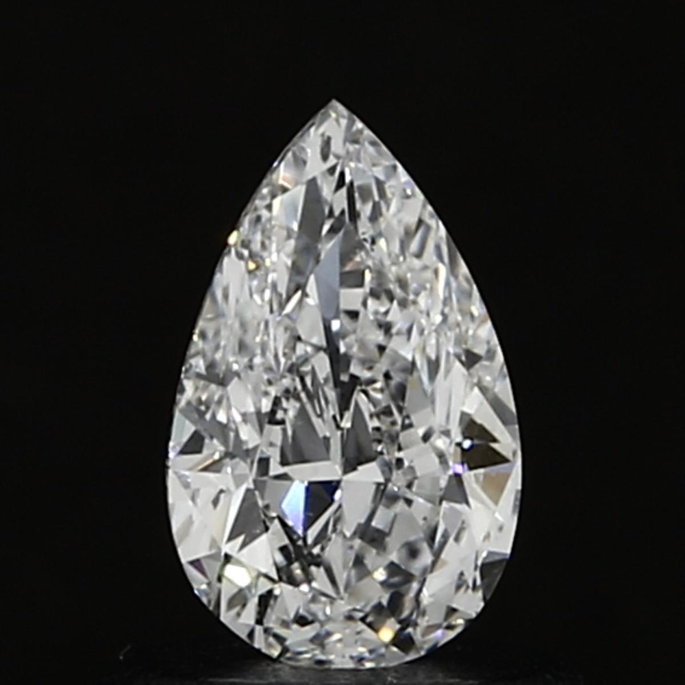 0.50 Carat Pear Loose Diamond, D, SI1, Ideal, GIA Certified | Thumbnail