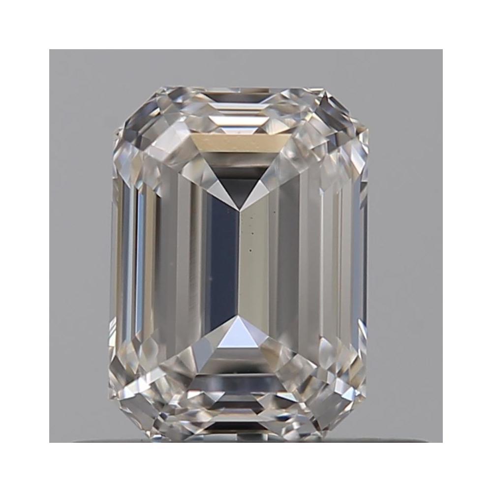 0.56 Carat Emerald Loose Diamond, H, VVS2, Super Ideal, GIA Certified | Thumbnail